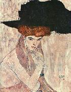 Gustav Klimt The Black Feather Hat Spain oil painting artist
